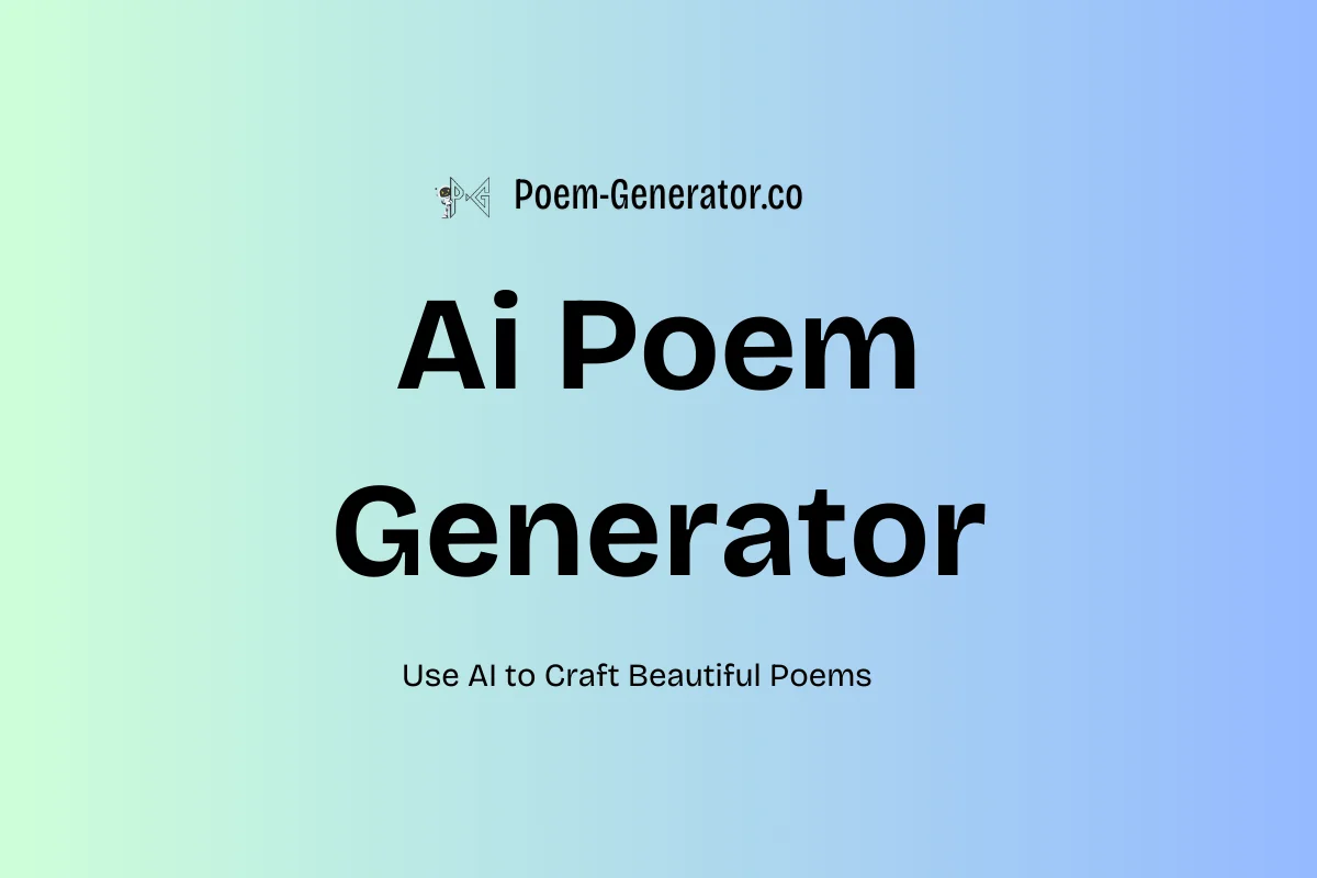 [Free] AI Poem Generator - Create Rhyming Poems Using AI